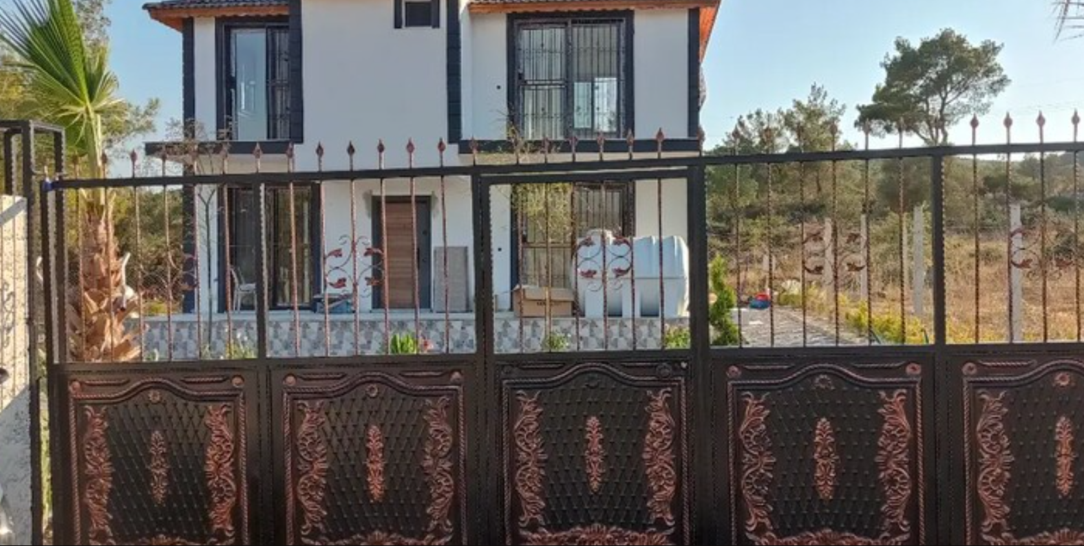 bahçe kapısı demir sürgülü kapı